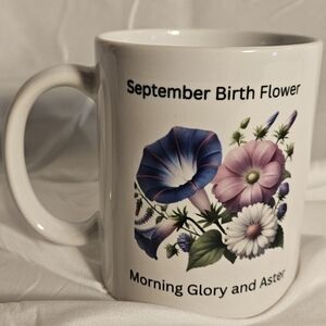 Floral September Birth Flower Mug Gift